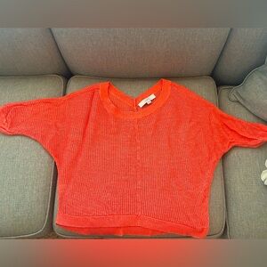 LOFT Coral Knit Top